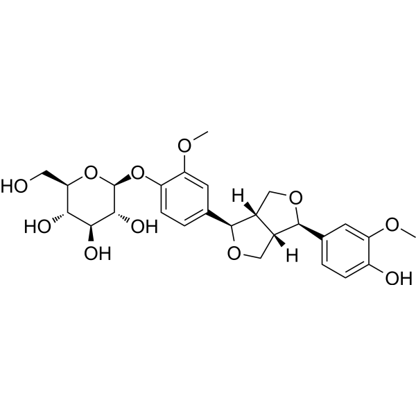 (-)-Pinoresinol 4-O-glucoside ((-)-Pinoresinol 4-O-β-D-glucopyranoside) 41607-20-9